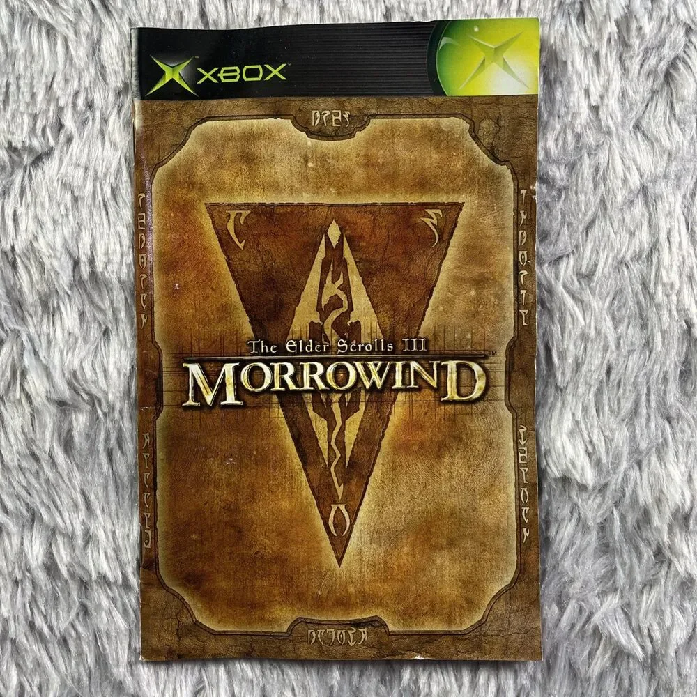 Elder Scrolls III: Morrowind (Microsoft Xbox, 2002) Disc Case Manual Inserts
